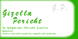 gizella pericht business card